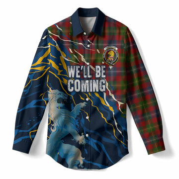 Forrester (Foster) Scotland Tartan Women Casual Shirt WC2026 Football - We'll Be Coming