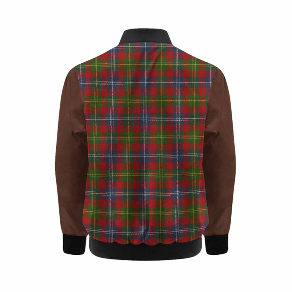 Forrester (Foster) Tartan Accent Kid Bomber Jacket with Family Crest