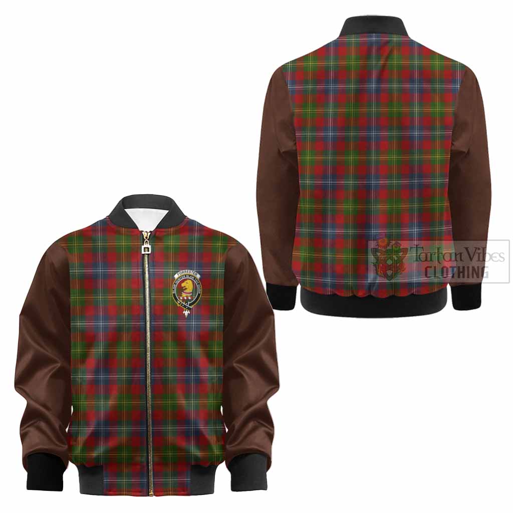 Forrester (Foster) Tartan Accent Kid Bomber Jacket with Family Crest