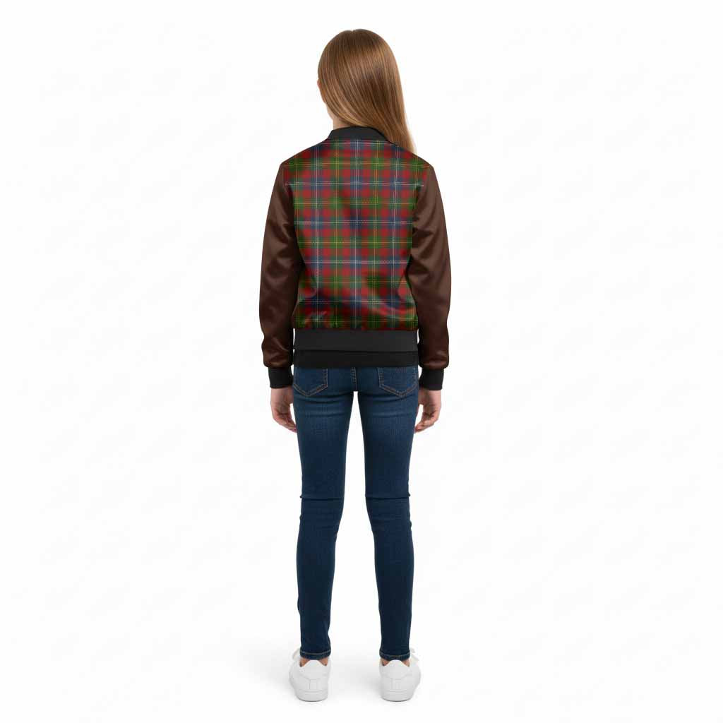 Forrester (Foster) Tartan Accent Kid Bomber Jacket with Family Crest
