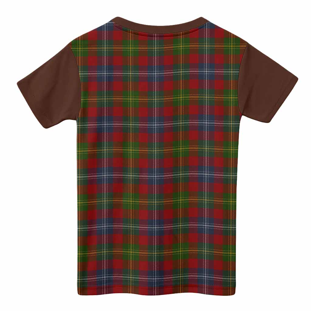 Forrester (Foster) Tartan Accent Kid T-shirt with Family Crest