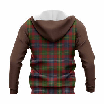 Forrester (Foster) Tartan Accent Knitted Hoodie with Family Crest