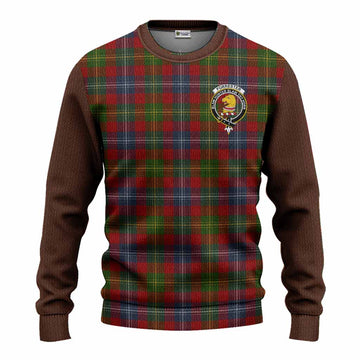 Forrester (Foster) Tartan Accent Knitted Sweater with Family Crest