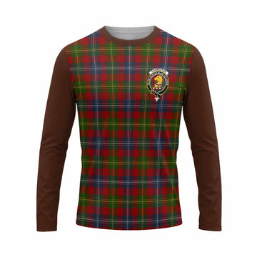 Forrester (Foster) Tartan Accent Long Sleeve T-Shirt with Family Crest