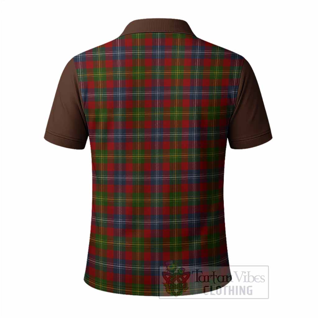 Forrester (Foster) Tartan Accent Polo Shirt with Family Crest