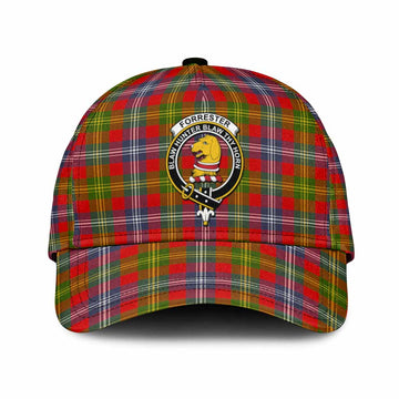 Forrester (Foster) Tartan Classic Cap with Family Crest