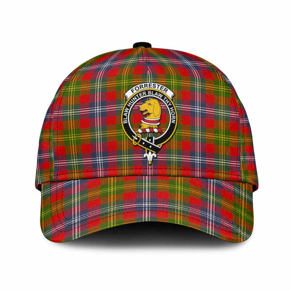 Forrester (Foster) Tartan Classic Cap with Family Crest