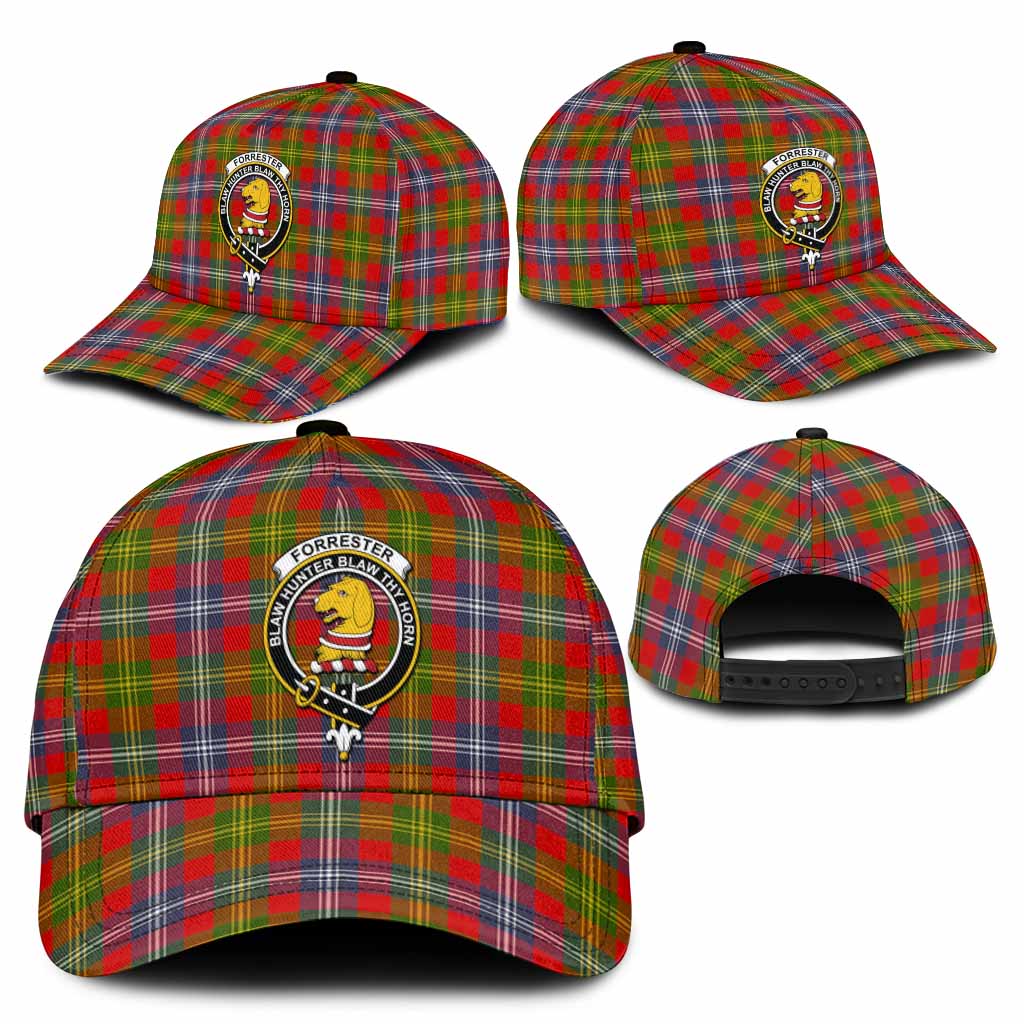 Forrester (Foster) Tartan Classic Cap with Family Crest