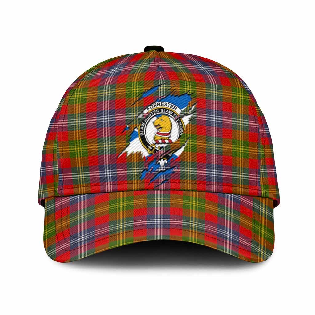 Forrester (Foster) Tartan Classic Cap with Family Crest In Me Style