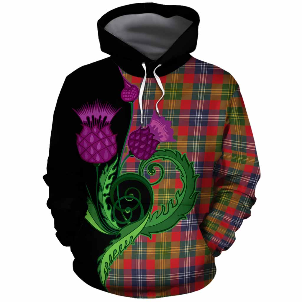 Forrester (Foster) Tartan Cotton Hoodie Traditional Scottish Thistle