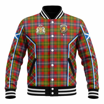 Forrester (Foster) Tartan Crest Baseball Jacket Scotland Coat of Arm Flag Style