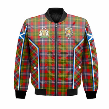 Forrester (Foster) Tartan Crest Bomber Jacket Scotland Coat of Arm Flag Style