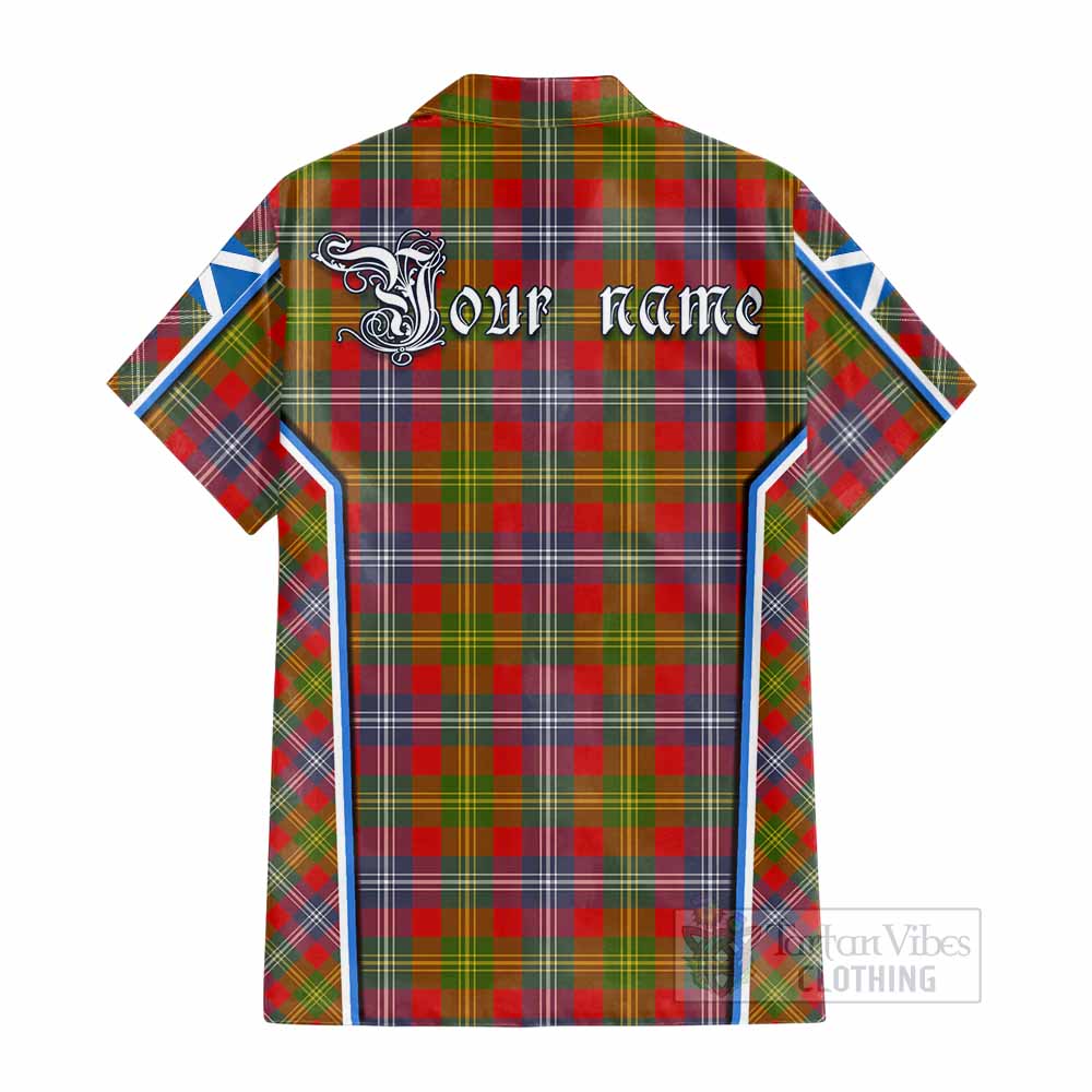 Forrester (Foster) Tartan Crest Cotton Hawaiian Shirt Scotland Coat of Arm Flag Style - Tartan Vibes Clothing