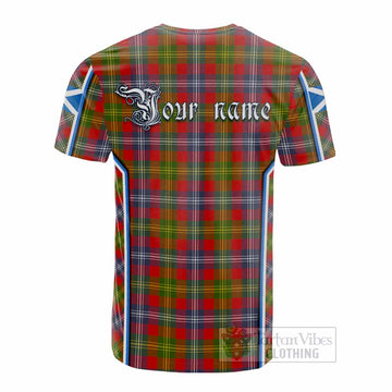 Forrester (Foster) Tartan Crest Cotton T-shirt Scotland Coat of Arm Flag Style