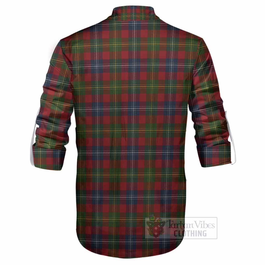Forrester (Foster) Tartan Crest Ghillie Shirt Ferocious Lion Style