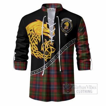 Forrester (Foster) Tartan Crest Ghillie Shirt Legendary Dragon Knot Half Style