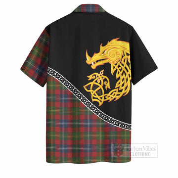 Forrester (Foster) Tartan Crest Hawaiian Shirt Legendary Dragon Knot Half Style