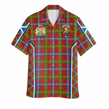Forrester (Foster) Tartan Crest Hawaiian Shirt Scotland Coat of Arm Flag Style