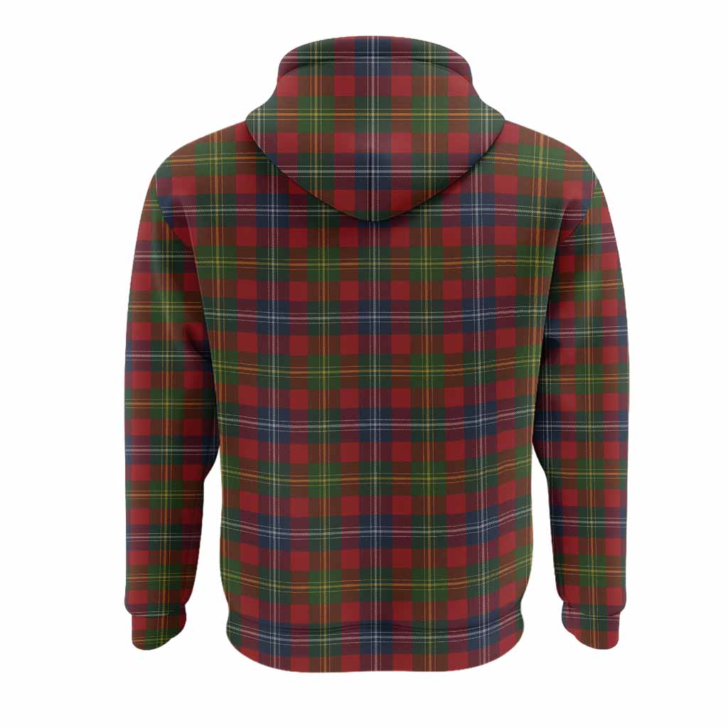 Forrester (Foster) Tartan Crest Hoodie Ferocious Lion Style