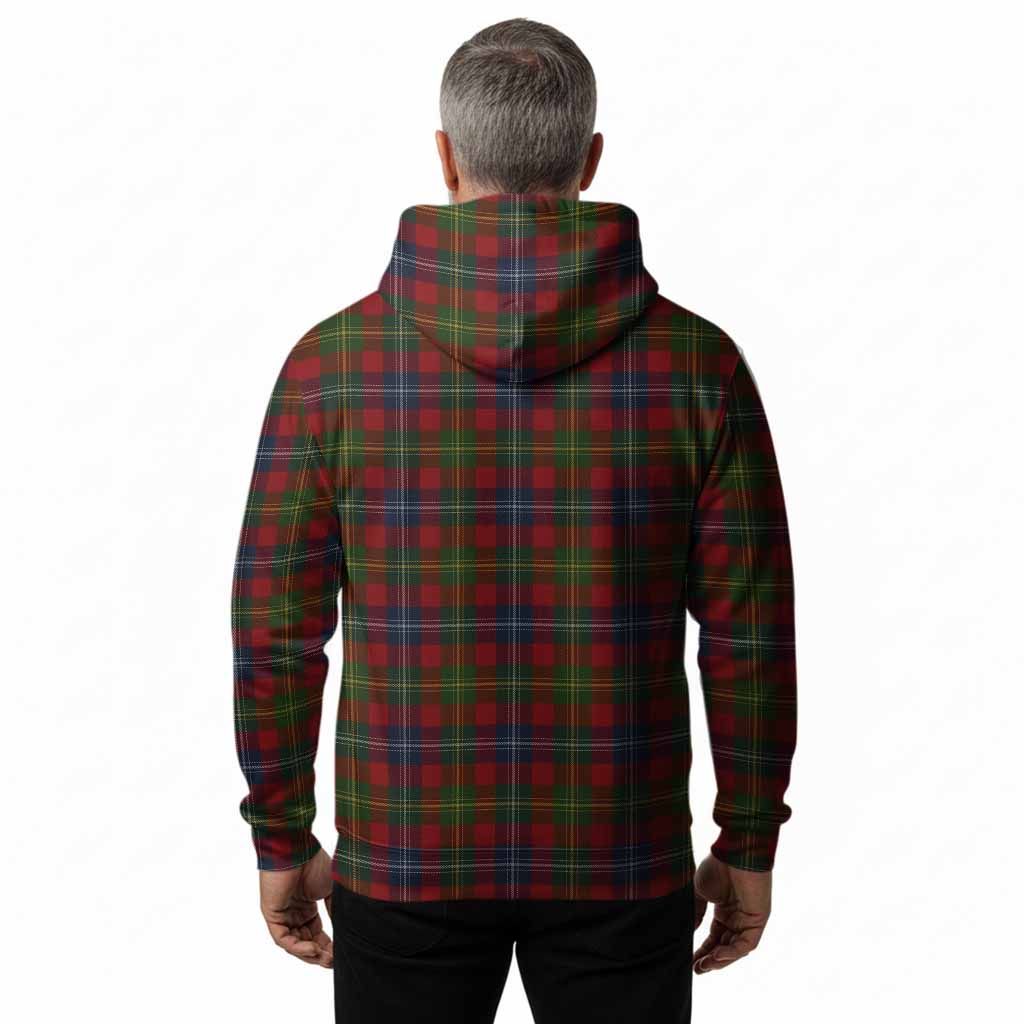 Forrester (Foster) Tartan Crest Hoodie Ferocious Lion Style