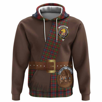 Forrester (Foster) Tartan Crest Hoodie Kilt Costume Style