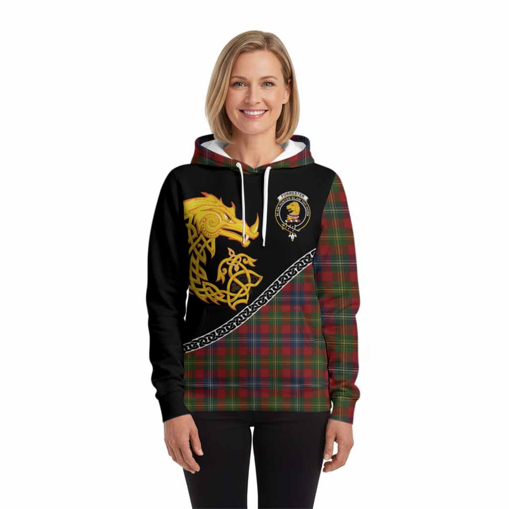 Forrester (Foster) Tartan Crest Hoodie Legendary Dragon Knot Half Style