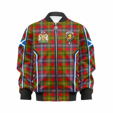 Forrester (Foster) Tartan Crest Kid Bomber Jacket Scotland Coat of Arm Flag Style - Tartan Vibes Clothing