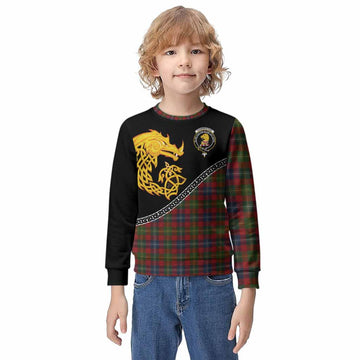 Forrester (Foster) Tartan Crest Kid Knitted Sweatshirt Legendary Dragon Knot Half Style
