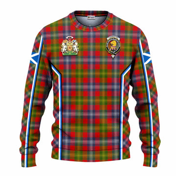Forrester (Foster) Tartan Crest Knitted Sweater Scotland Coat of Arm Flag Style - Tartan Vibes Clothing