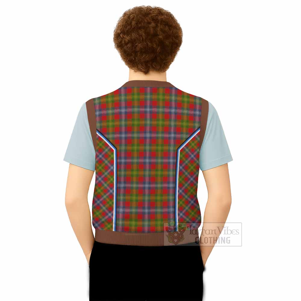 Forrester (Foster) Tartan Crest Knitted V-Neck Vest Scotland Coat of Arm Flag Style - Tartan Vibes Clothing