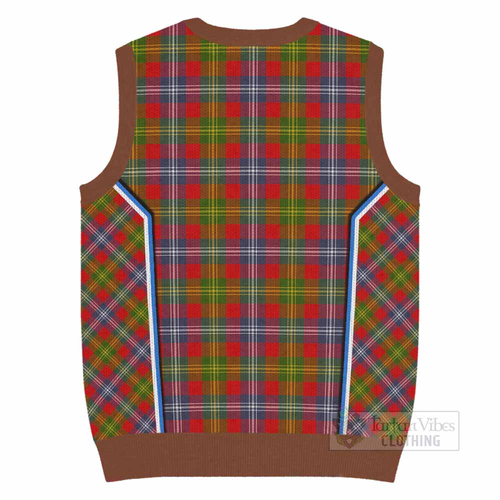 Forrester (Foster) Tartan Crest Knitted V-Neck Vest Scotland Coat of Arm Flag Style - Tartan Vibes Clothing