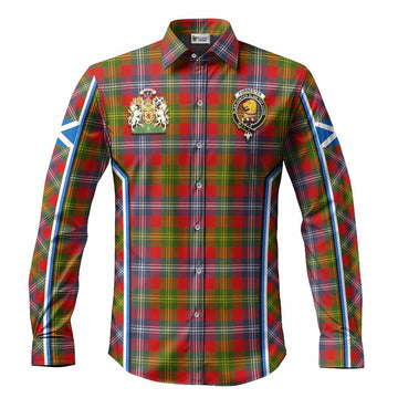 Forrester (Foster) Tartan Crest Long Sleeve Button Shirts Scotland Coat of Arm Flag Style - Tartan Vibes Clothing