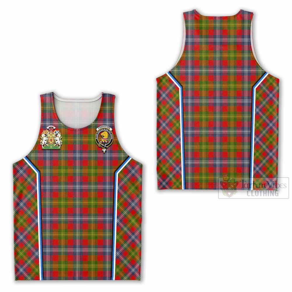 Forrester (Foster) Tartan Crest Men Tank Top Scotland Coat of Arm Flag Style - Tartan Vibes Clothing