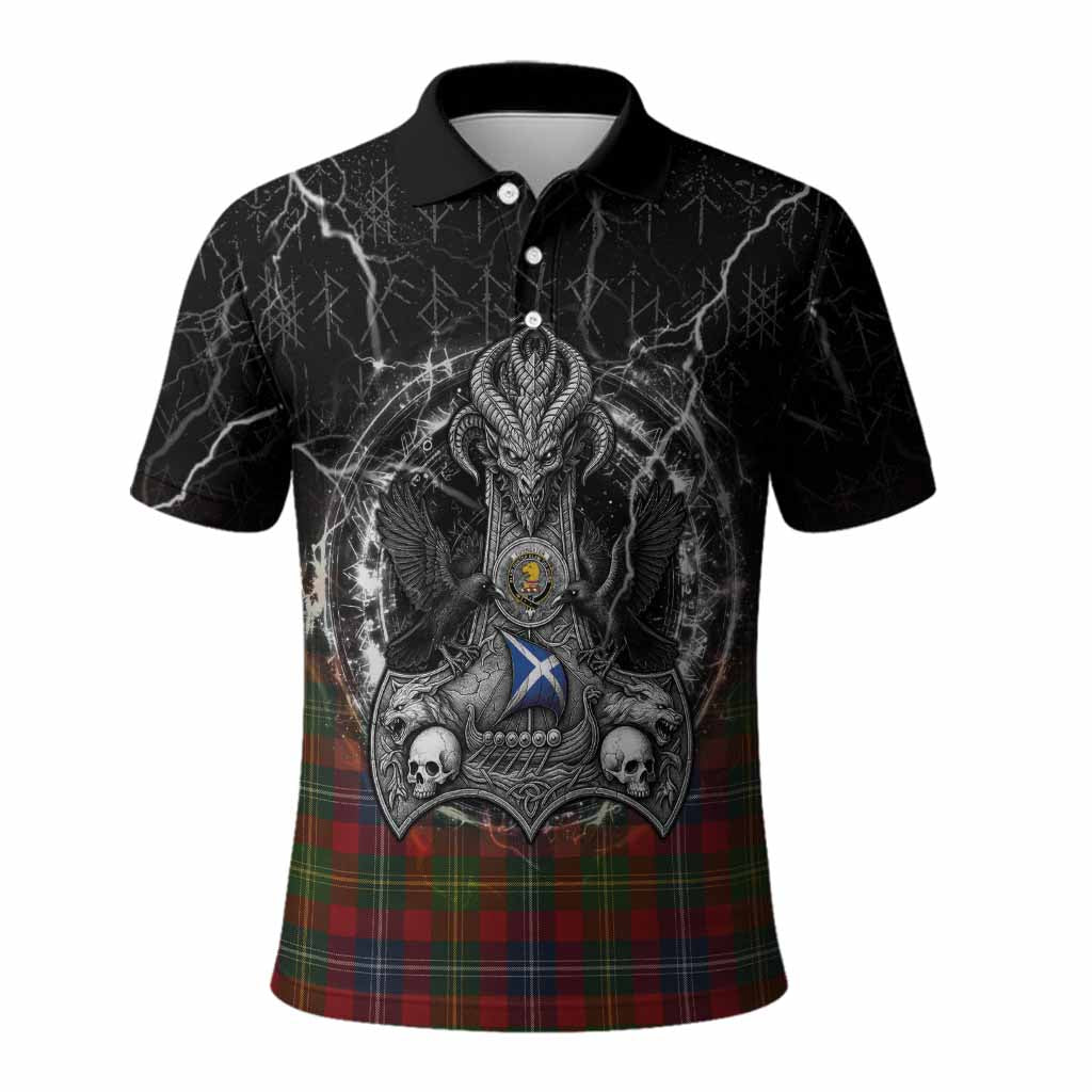 Forrester (Foster) Tartan Crest Polo Shirt Celtic Odin's Raven Legacy