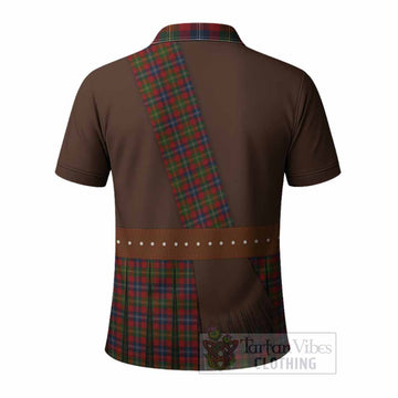 Forrester (Foster) Tartan Crest Polo Shirt Kilt Costume Style