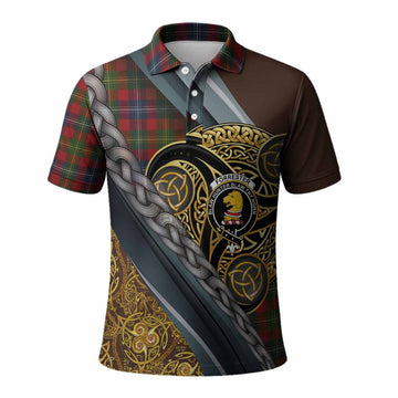 Forrester (Foster) Tartan Crest Polo Shirt Scottish Triskele Celtic