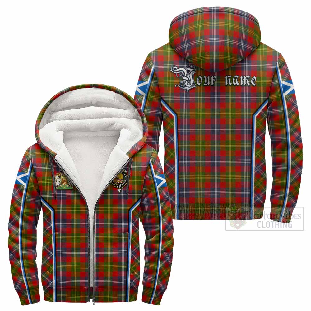 Forrester (Foster) Tartan Crest Sherpa Hoodie Scotland Coat of Arm Flag Style - Tartan Vibes Clothing