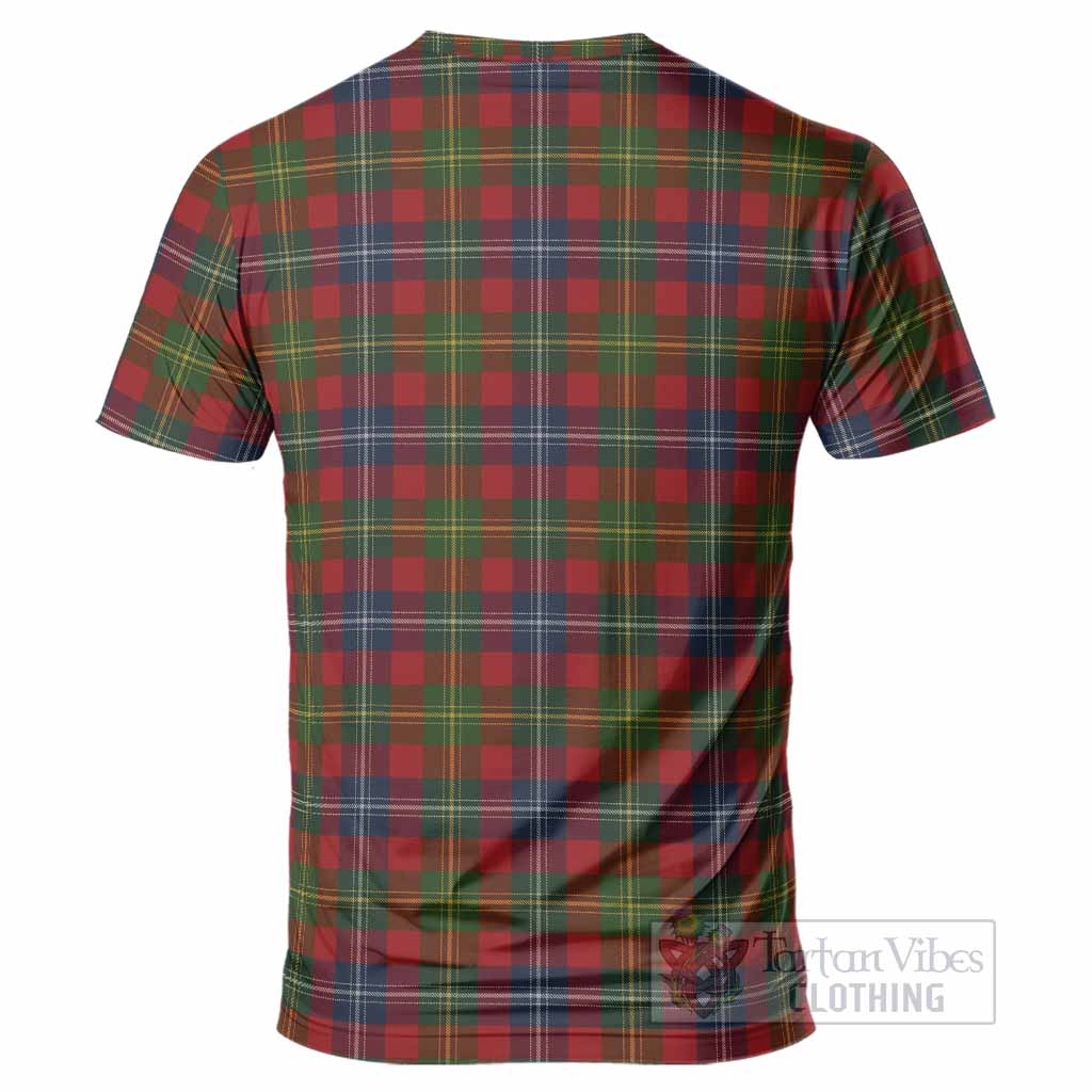 Forrester (Foster) Tartan Crest T-Shirt Ferocious Lion Style