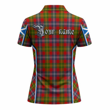Forrester (Foster) Tartan Crest Women's Polo Shirt Scotland Coat of Arm Flag Style - Tartan Vibes Clothing