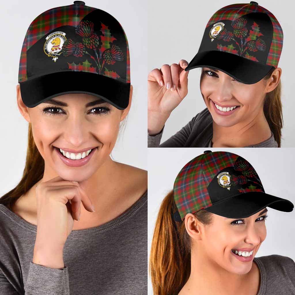 Forrester (Foster) Tartan Family Crest Classic Cap Scotland Thistle Floral Flag Style