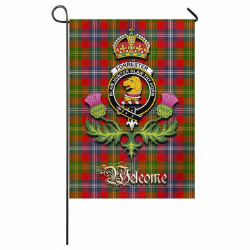 Forrester (Foster) Tartan Family Crest Garden Flag Royal Thistle Welcome Style - Tartan Vibes Clothing