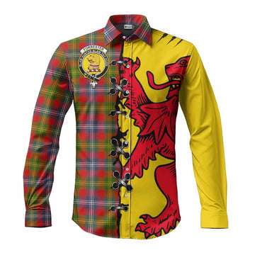 Forrester (Foster) Tartan Family Crest Long Sleeve Button Shirts Lion Rampant Honor - Tartan Vibes Clothing