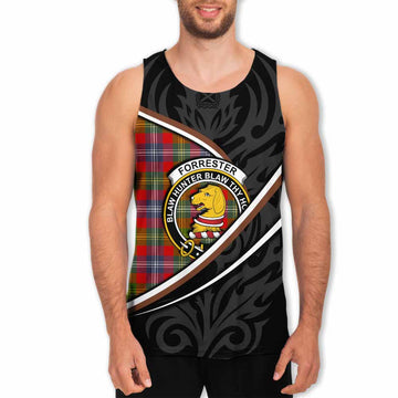 Forrester (Foster) Tartan Family Crest Men Tank Top Celtic Scottish Thistle Floral - Tartan Vibes Clothing