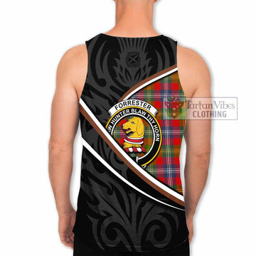 Forrester (Foster) Tartan Family Crest Men Tank Top Celtic Scottish Thistle Floral - Tartan Vibes Clothing