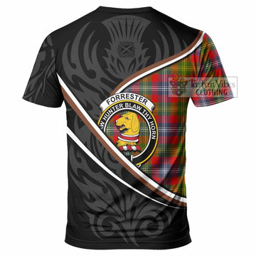 Forrester (Foster) Tartan Family Crest T-shirt Celtic Scottish Thistle Floral - Tartan Vibes Clothing