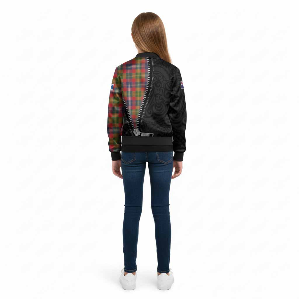 Forrester (Foster) Tartan Kid Bomber Jacket New Zealand Pattern Unique Zipper Stylized