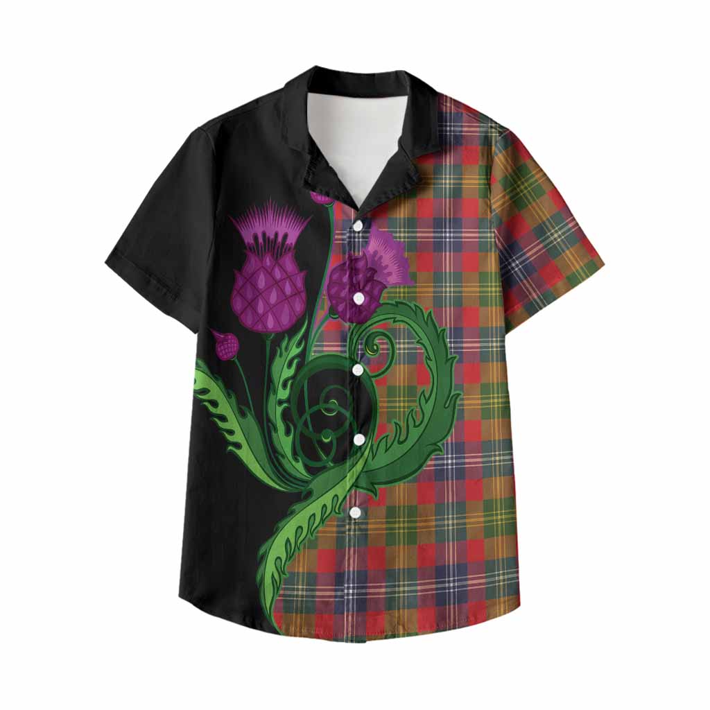 Forrester (Foster) Tartan Kid Hawaiian Shirt Traditional Scottish Thistle