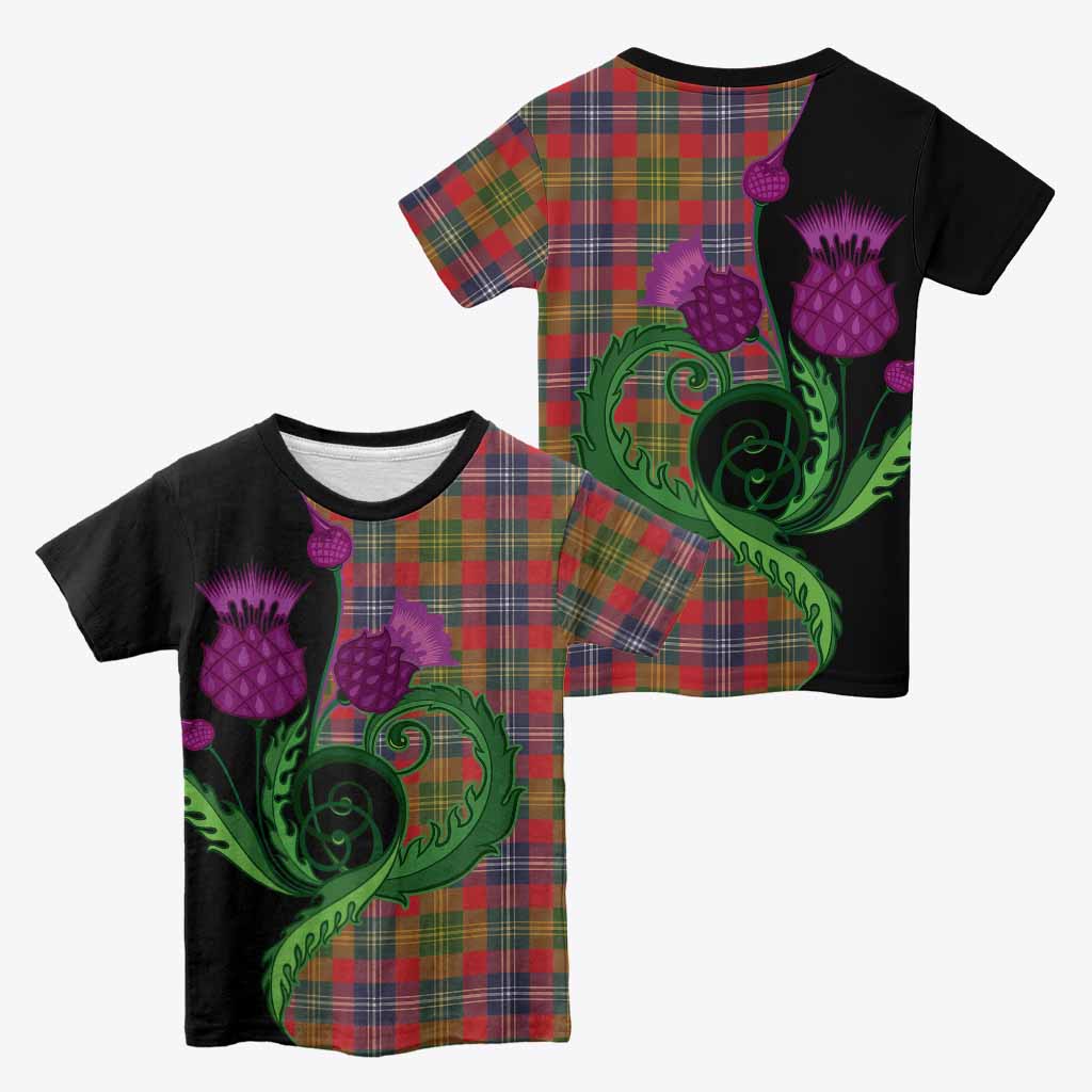 Forrester (Foster) Tartan Kid T-shirt Traditional Scottish Thistle