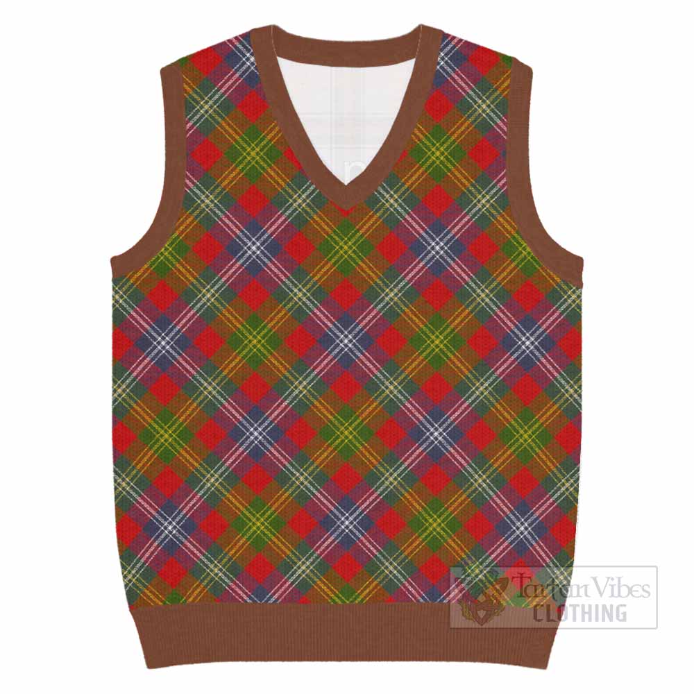 Forrester (Foster) Tartan  Knitted V-Neck Vest Cross Style