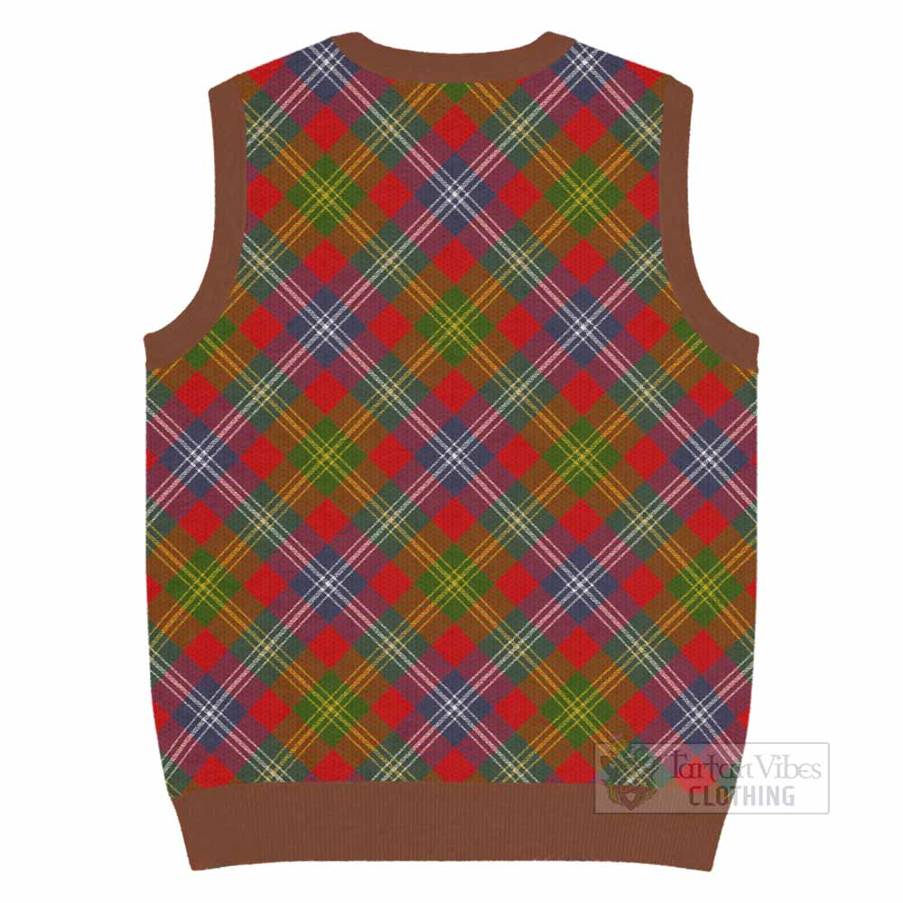 Forrester (Foster) Tartan  Knitted V-Neck Vest Cross Style